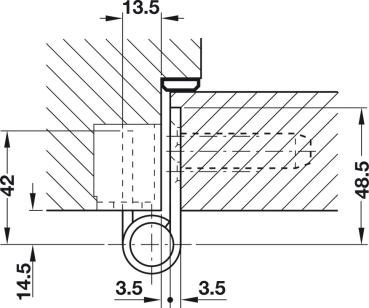 Preview: Objekttürband Edelstahl VX 7729/160 bis 160kg ohne Stiftsicherung Simonswerk